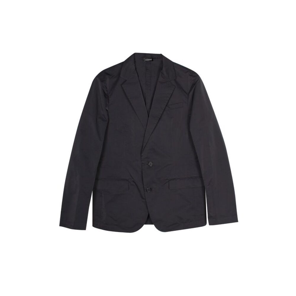 Jil Sander Tailored Single Breasted Blazer in Black Polyester
